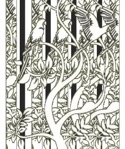 Celosía Metálica Diseño Pavoreal - Corte CNC